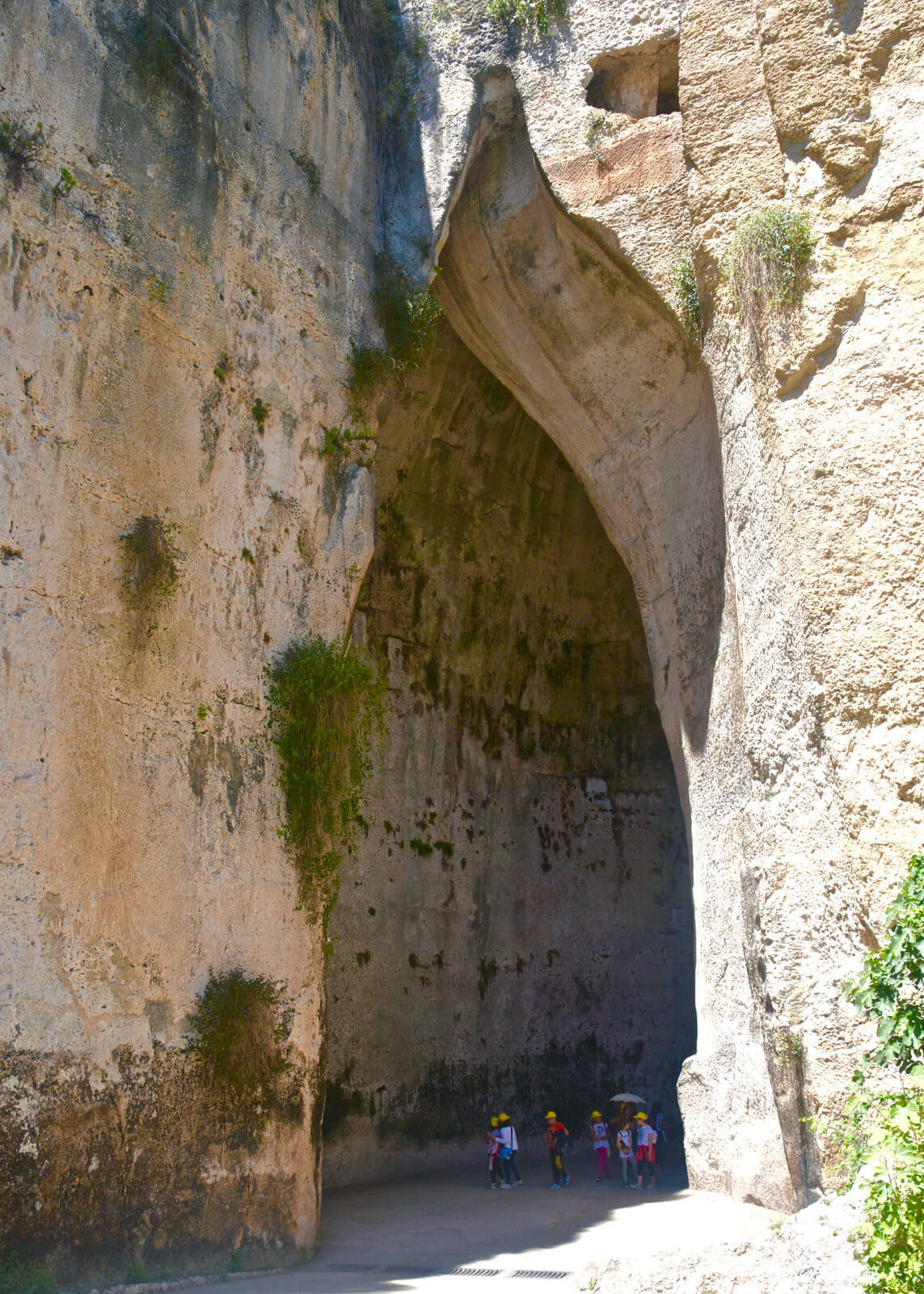 The ear of Dionisio, Syracuse, Italy