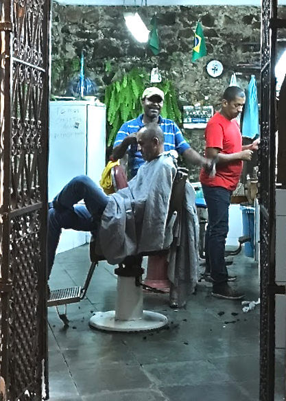 Barber shop in Pelourinho