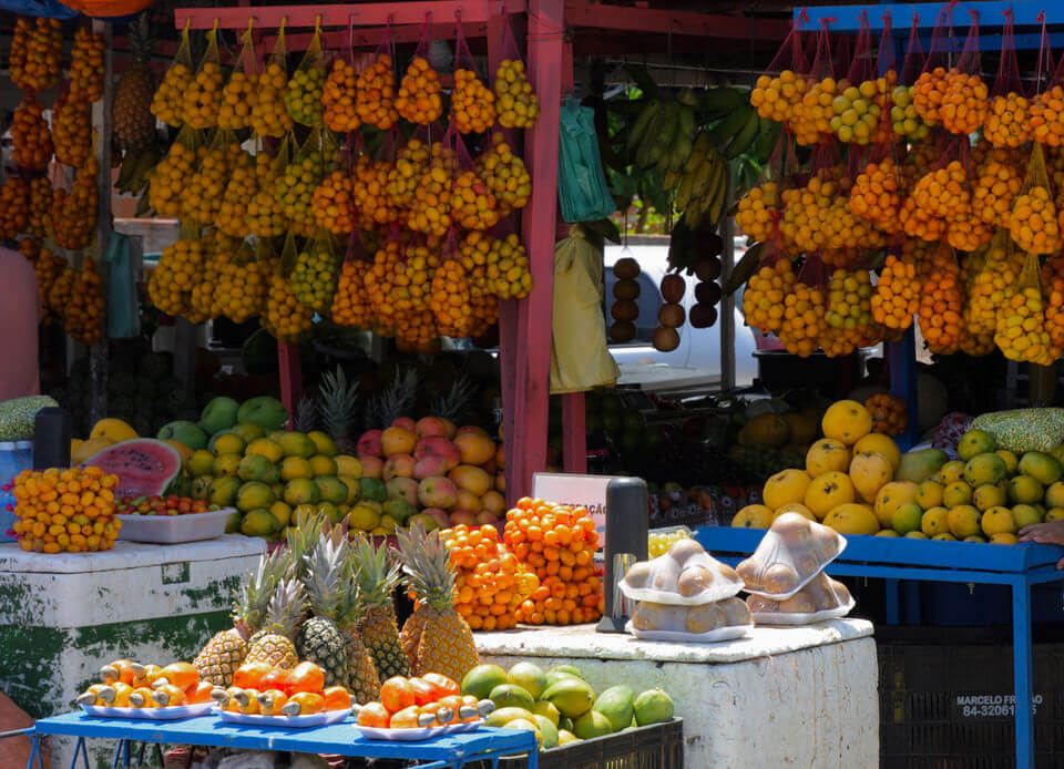 Fruit market near Tabatinga