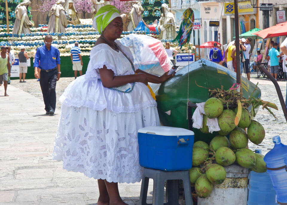 Salvador, delicious coconut water