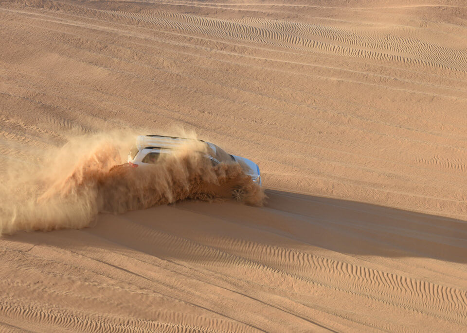 Dune bashing in Abu Dhabi