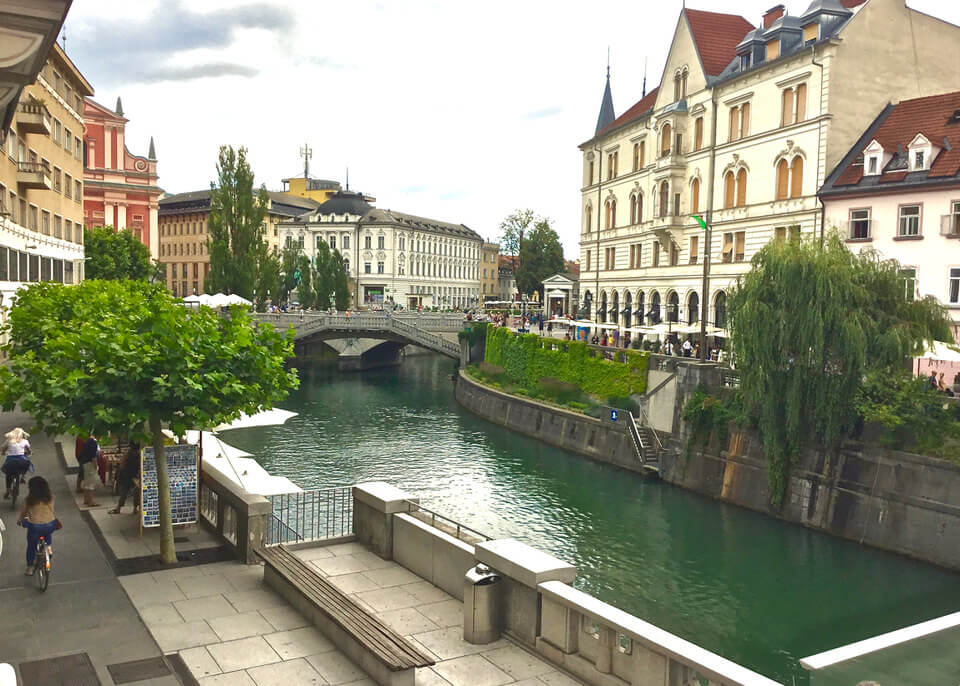 Center of Ljubliana, Slovenia