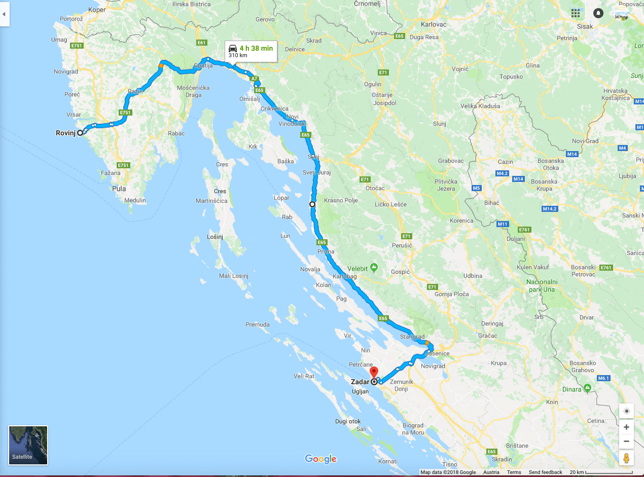 Roads in Croatia