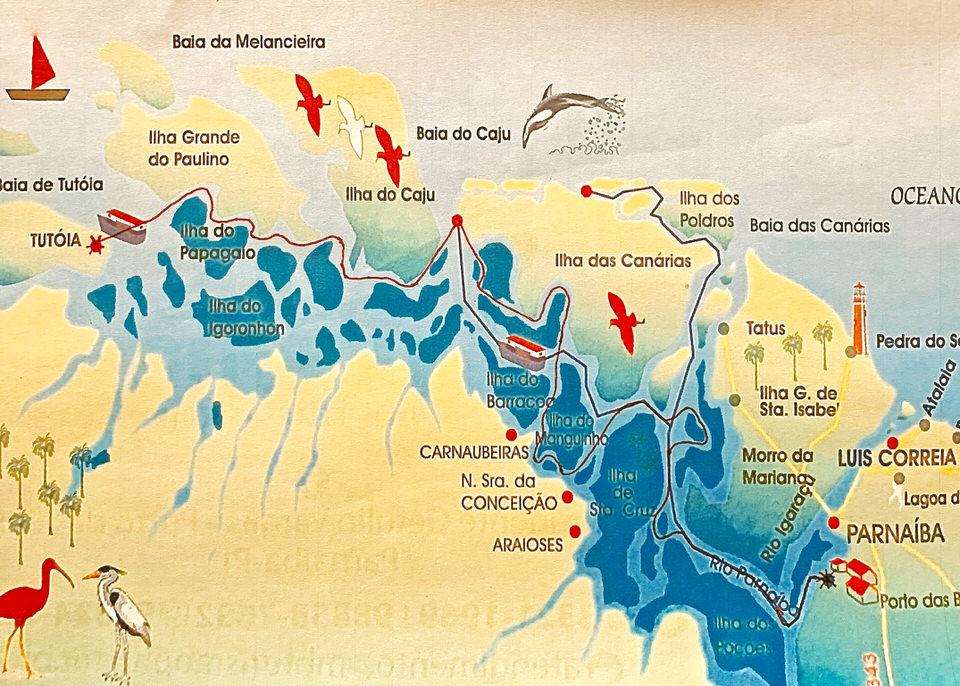 Map of Parnaiba River Delta