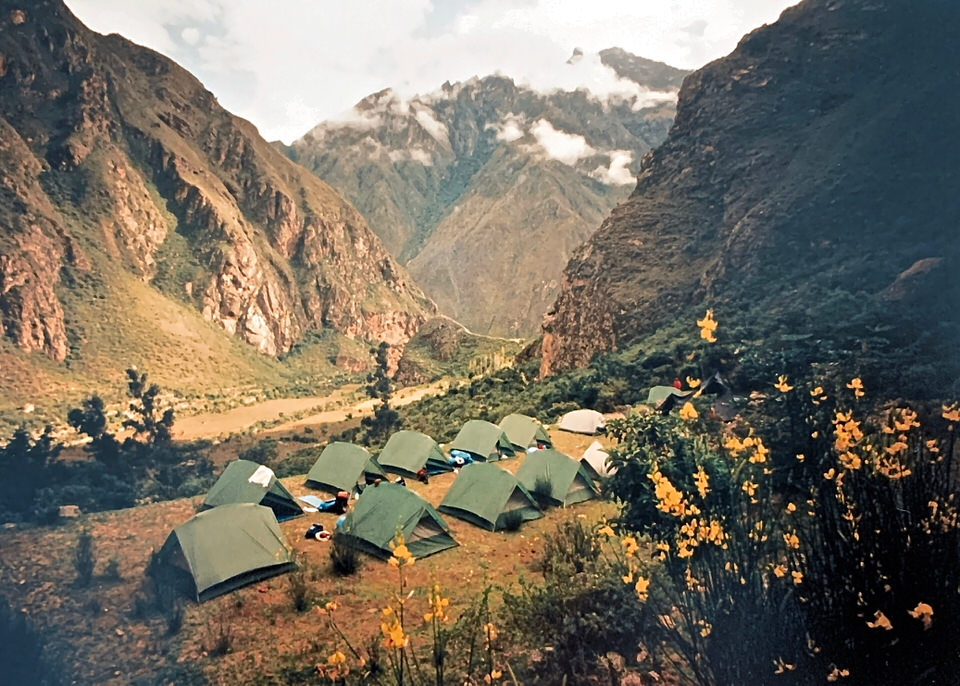 Camp during the Inca Trail