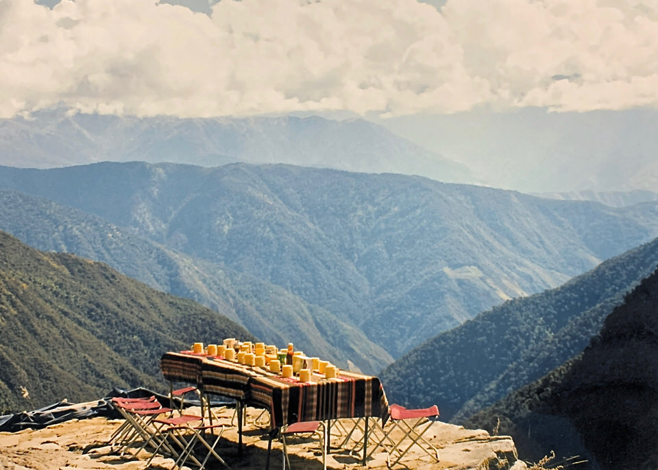 Lunch during the Inca trail