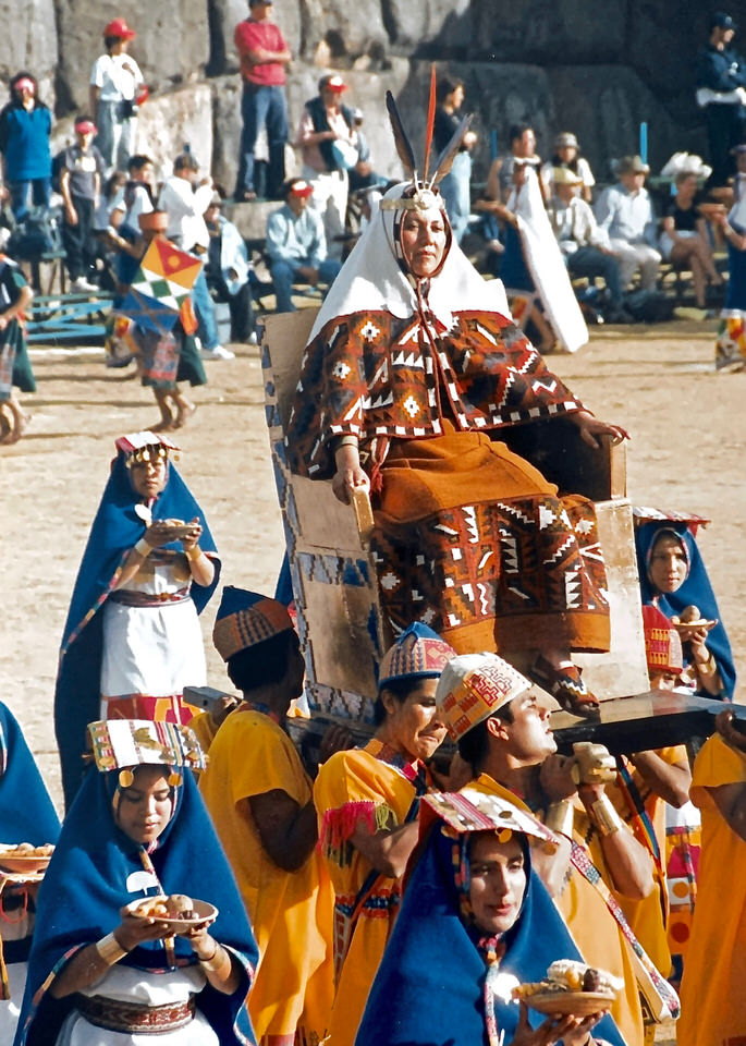 Inca queen at the Festival of the Sun in Peru