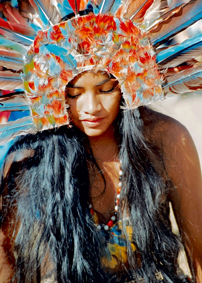 Girl at the Festival of the Sun in Peru