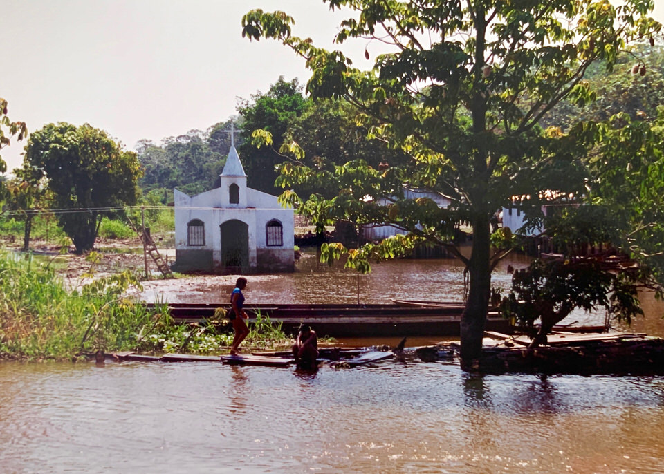 Church on the Amazon river