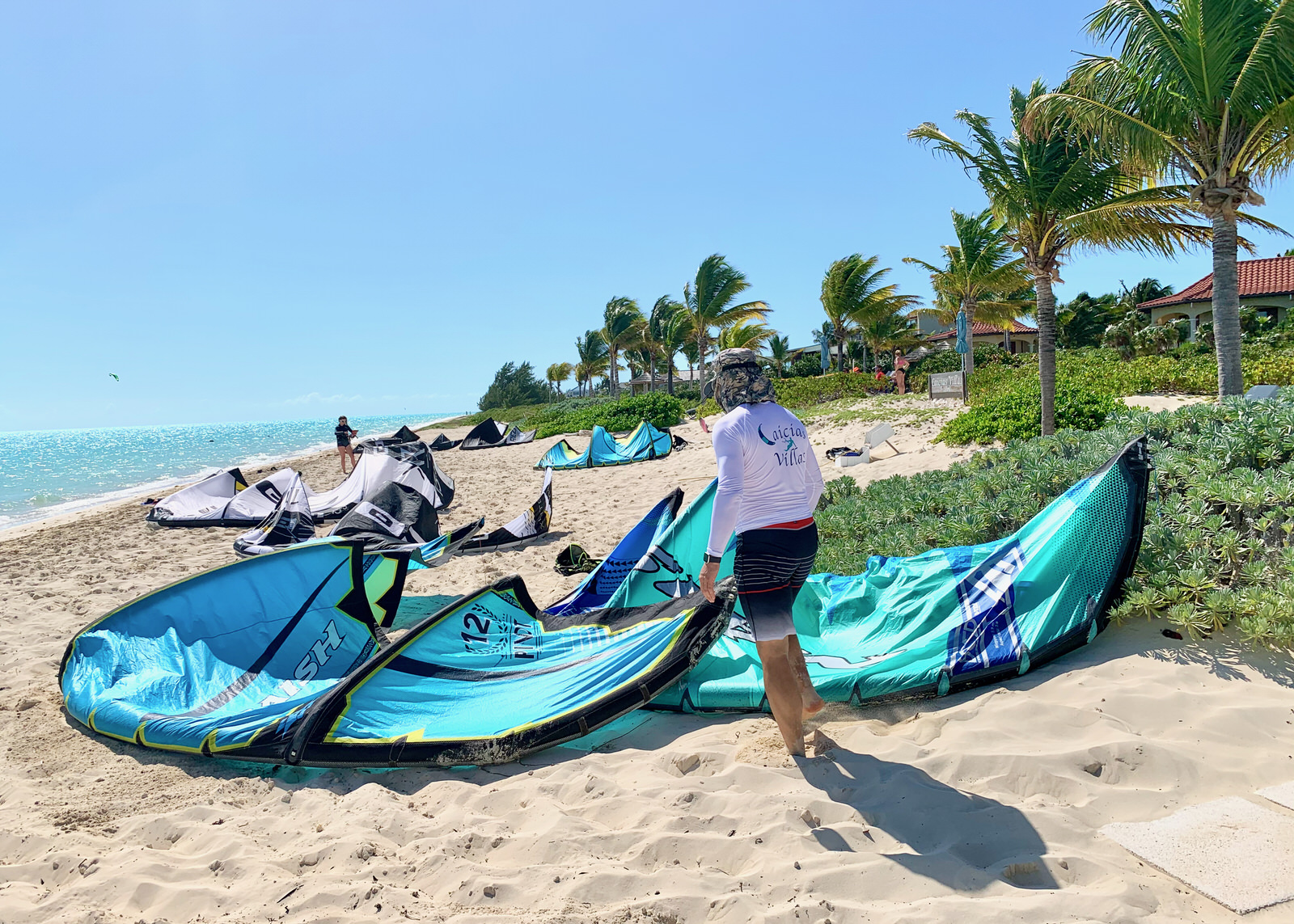 Kiteboarding from Caicias Villas, TCI