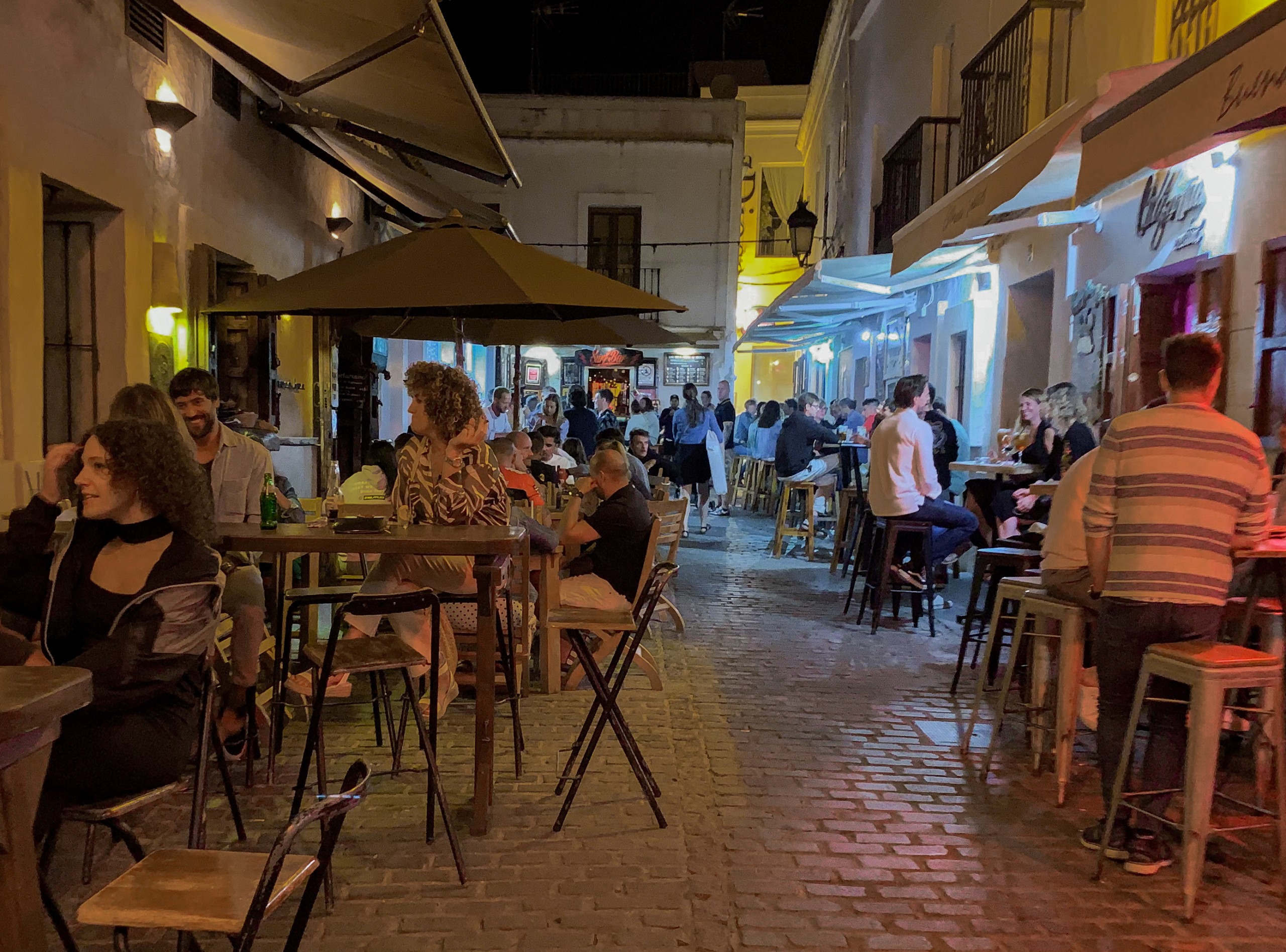 Busy night in Tarifa